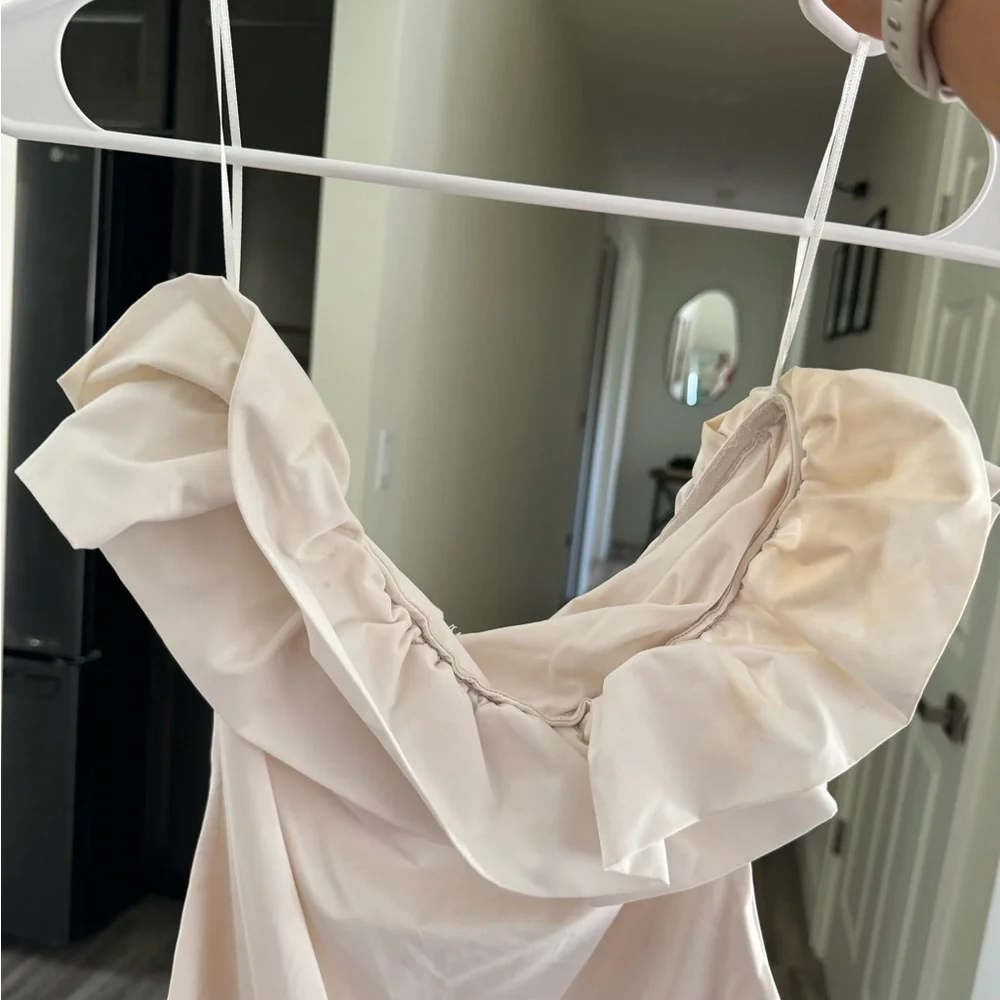 SHOP THESE THREE STRAPLESS RUFFLE BODY SUIT - Picture 2 of 3